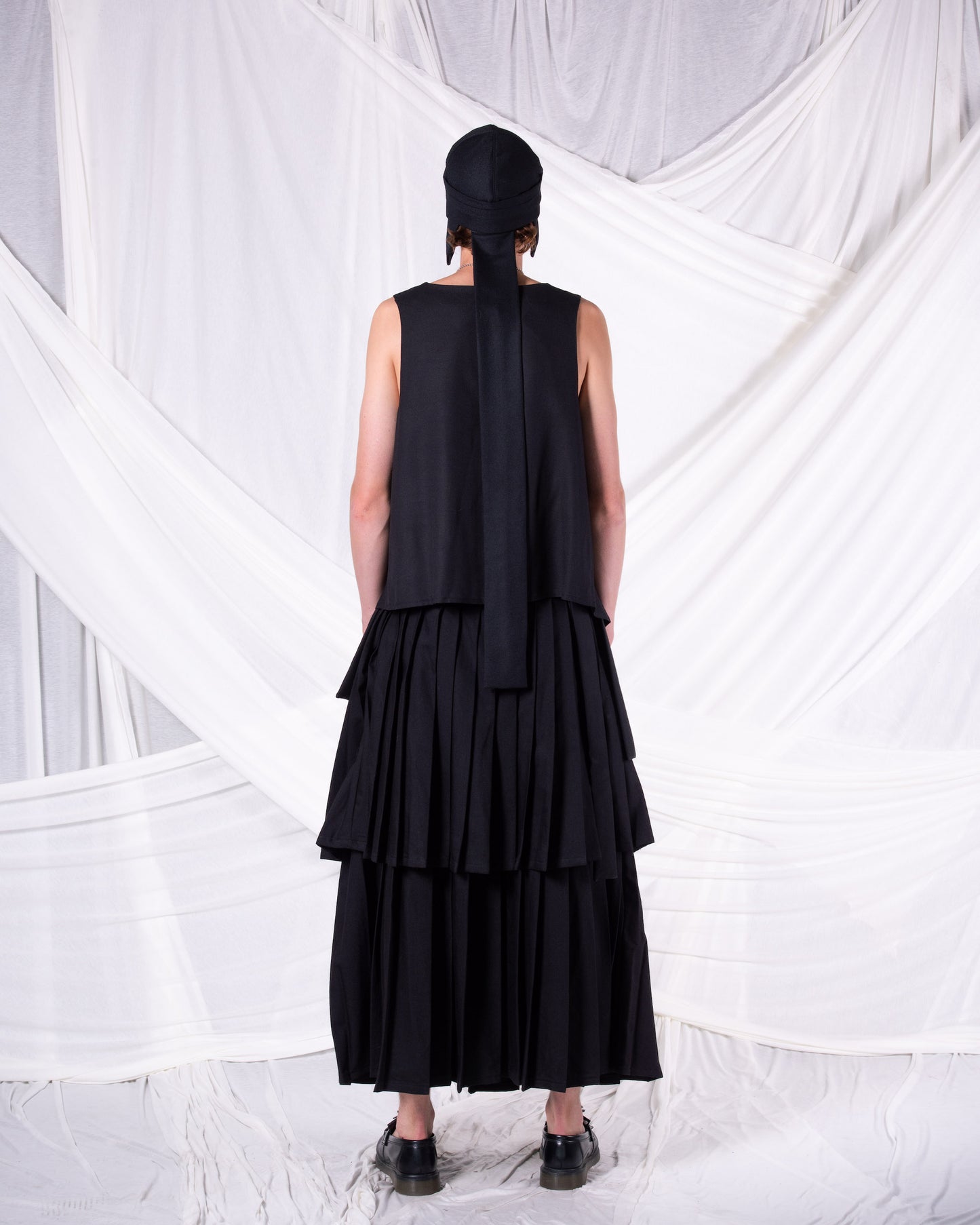 Z Double Layer Pleated Skirt
