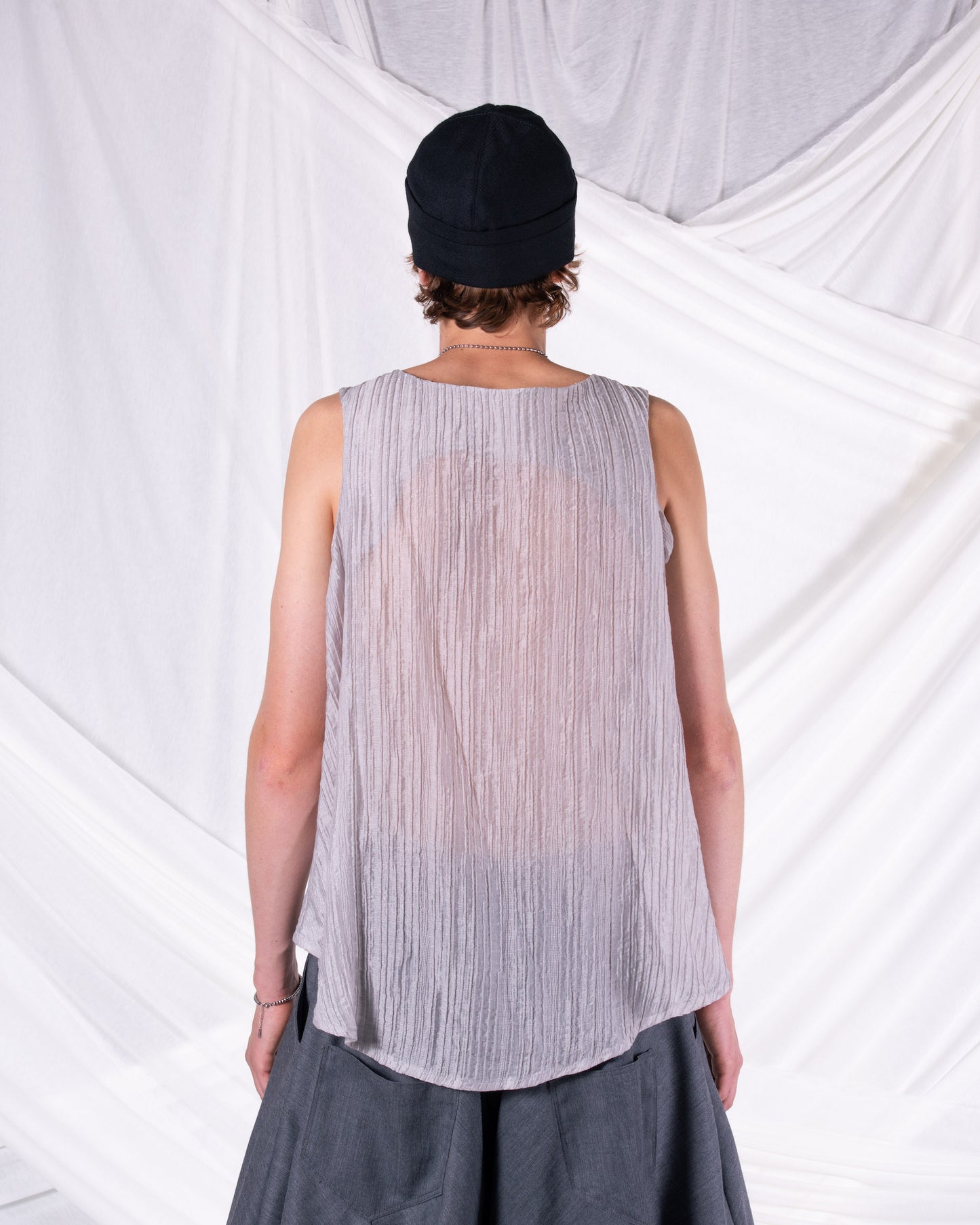 Lelio Grey Top